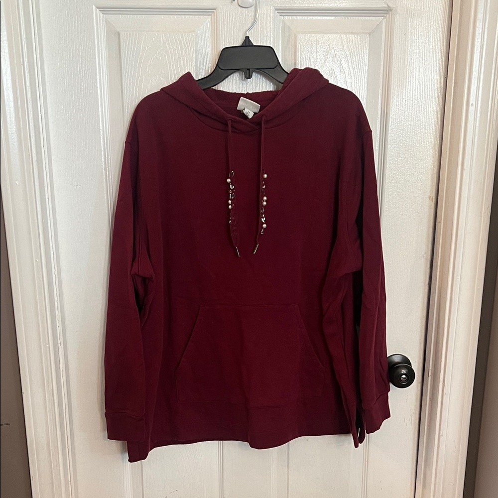 Ava & Viv Deep Red Hoodie